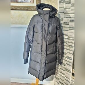 MONDETTA‎ women's Long Length Puffer Winter Jacket  Black Size Medium M